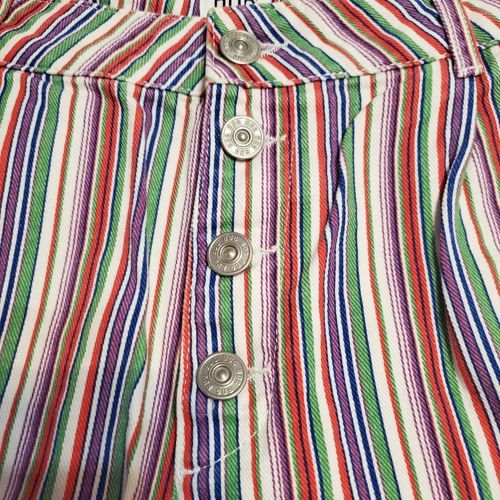 BDG Urban Outfitters Women's Striped Cotton Retro Lisbon Shorts 10 - Picture 6 of 8